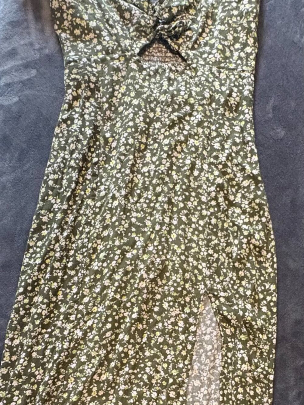Bershka Midi Dress with Thigh Slit - Picture 3 of 4
